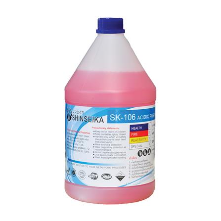 น้ำยาทำความสะอาดคราบสนิม SHINSEIKA SK-106 สูตรกรด 4 ลิตร_0