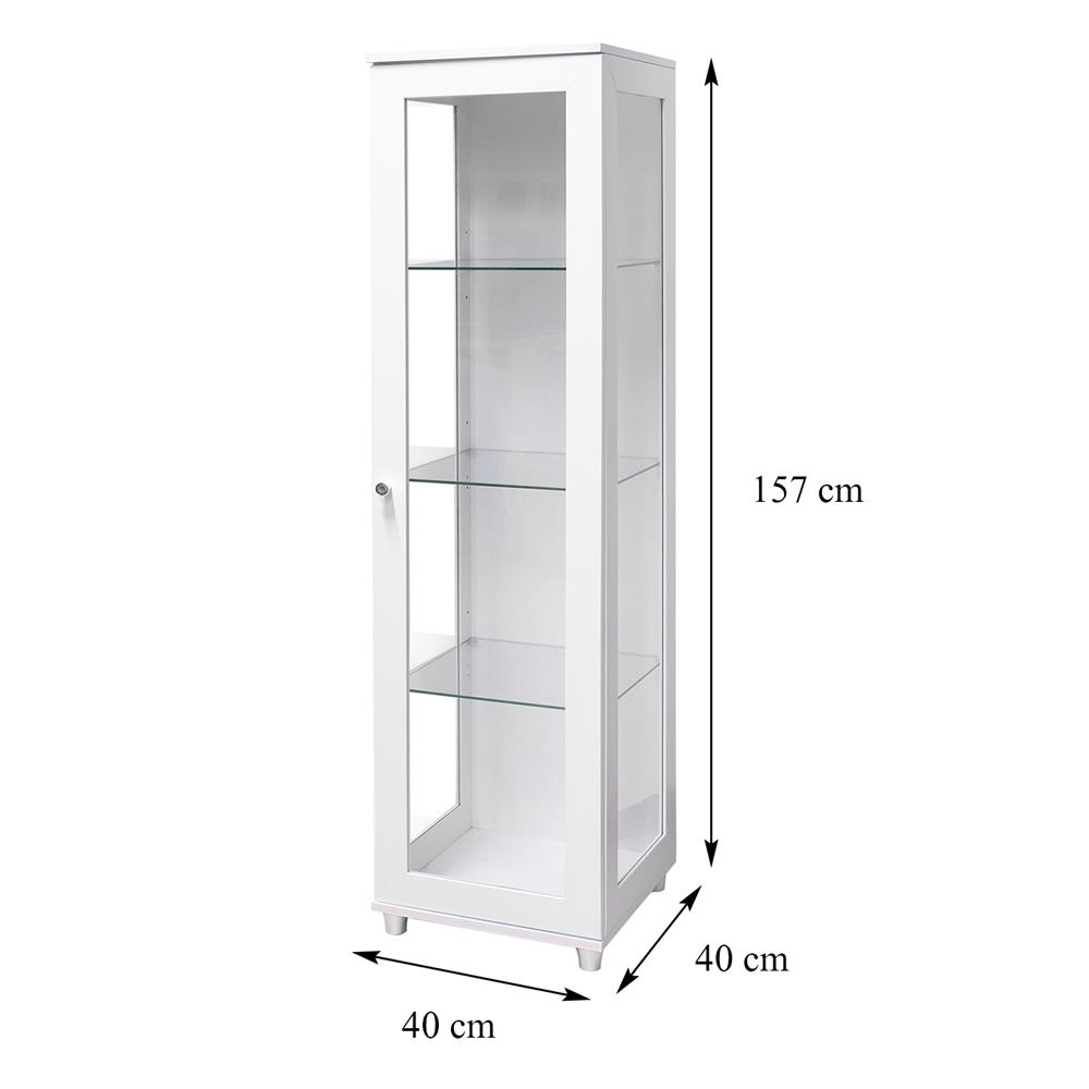 ตู้โชว์บานเปิด FURDINI KLEAN+ 40 ซม. สีขาว