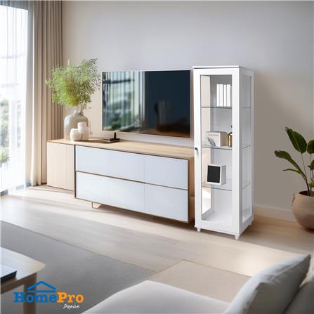 ตู้โชว์บานเปิด FURDINI KLEAN+ 40 ซม. สีขาว_6