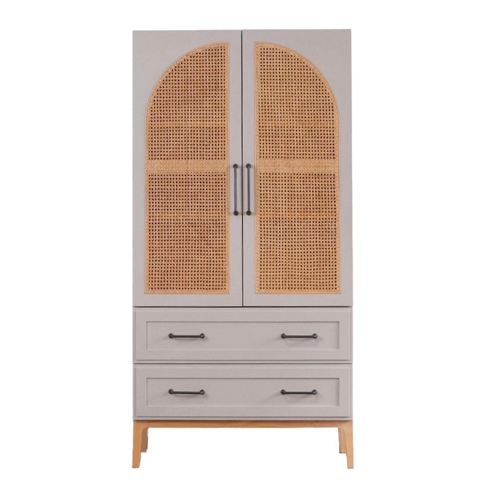 ตู้สูงบานผสม WHOOP LAMAI 90 ซม. สี MIST GREY