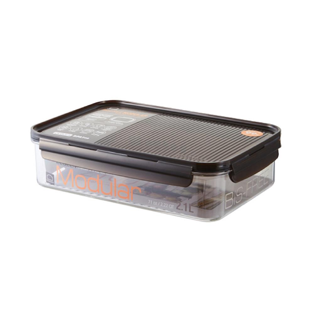 กล่องอาหาร LOCKNLOCK LBF406 2.1 ลิตร สีดำ/ใส