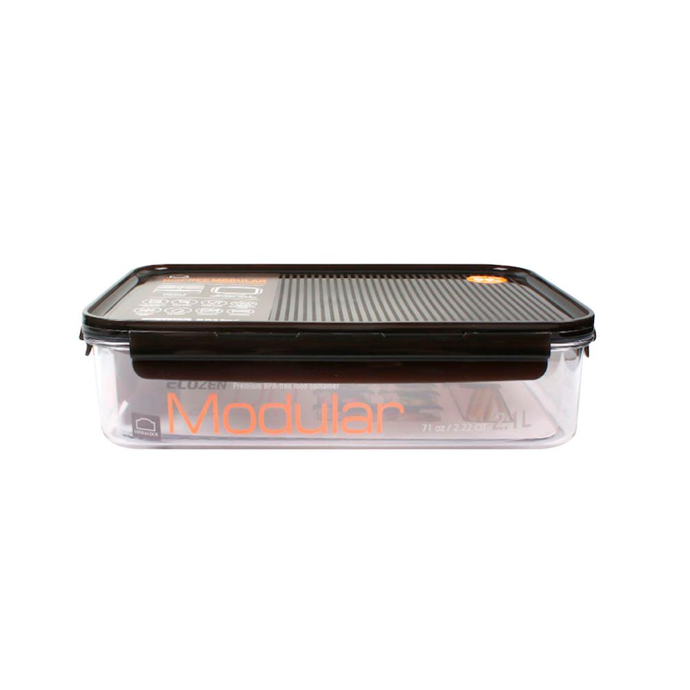 กล่องอาหาร LOCKNLOCK LBF406 2.1 ลิตร สีดำ/ใส