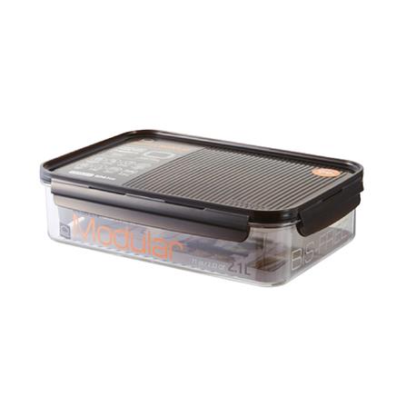 กล่องอาหาร LOCKNLOCK LBF406 2.1 ลิตร สีดำ/ใส_0