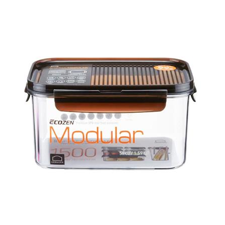 กล่องอาหาร LOCKNLOCK LBF405 1.5 ลิตร สีดำ/ใส_1