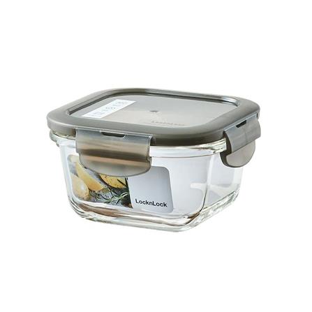 กล่องอาหาร LOCKNLOCK EURO 0.3 ลิตร สีเทา_0