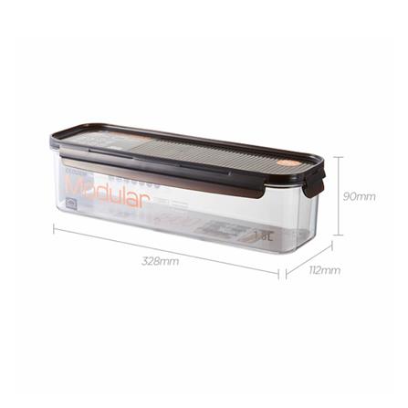 กล่องอาหาร LOCKNLOCK LBF410 1.8 ลิตร สีดำ/ใส_2