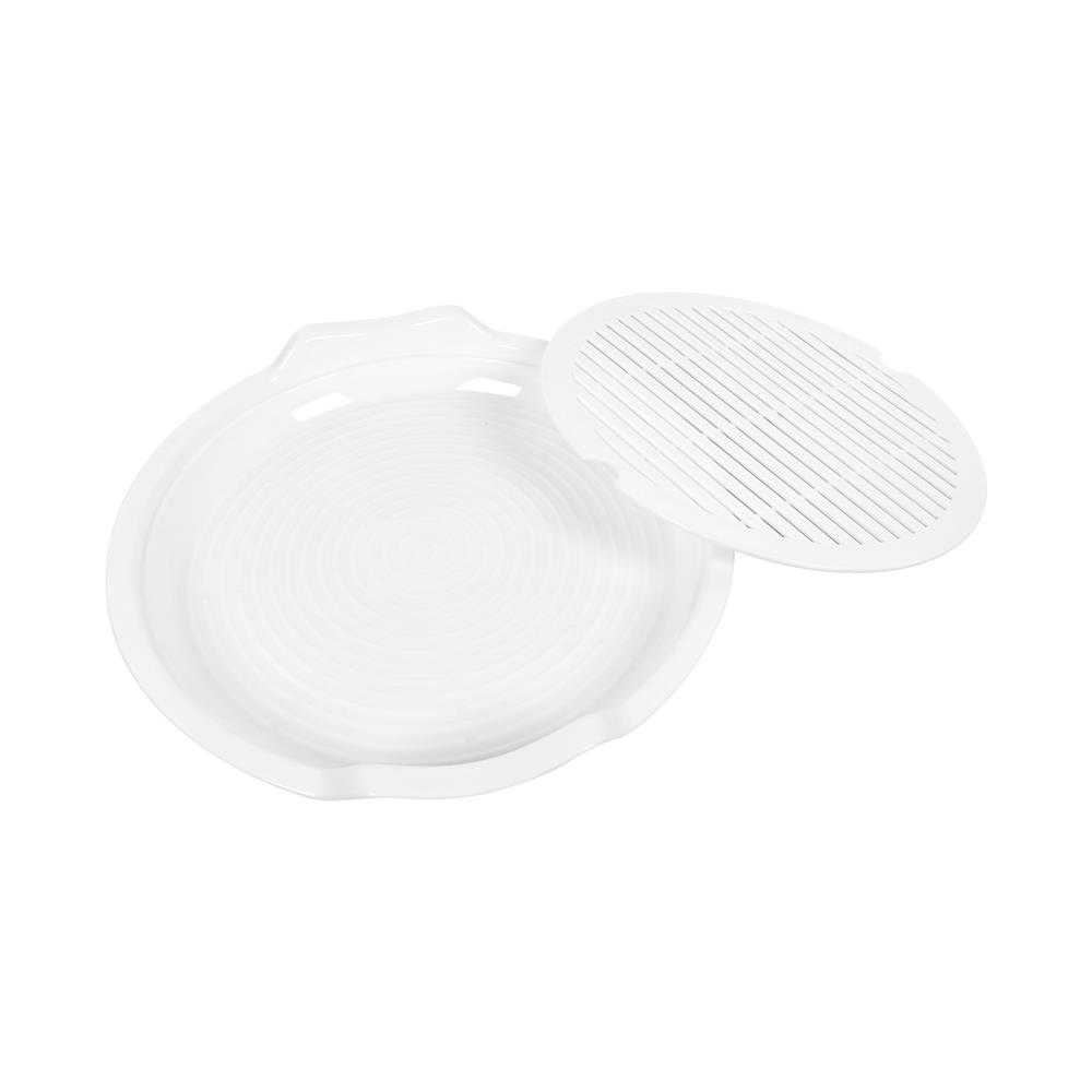 ชุดภาชนะไมโครเวฟ ถาดรอง ฝาครอบ และตะแกรง KECH