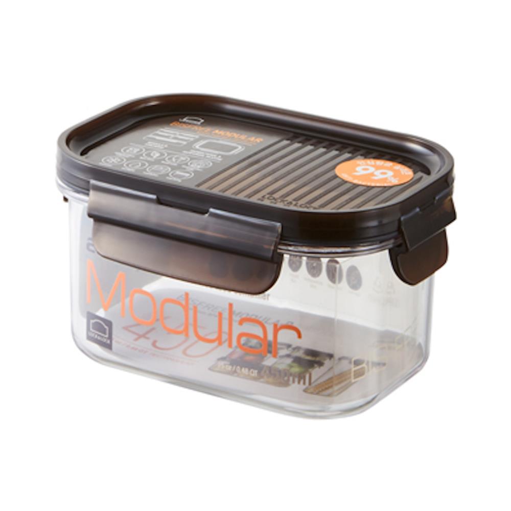 กล่องอาหาร LOCKNLOCK LBF402 450 มล. สีดำ/ใส