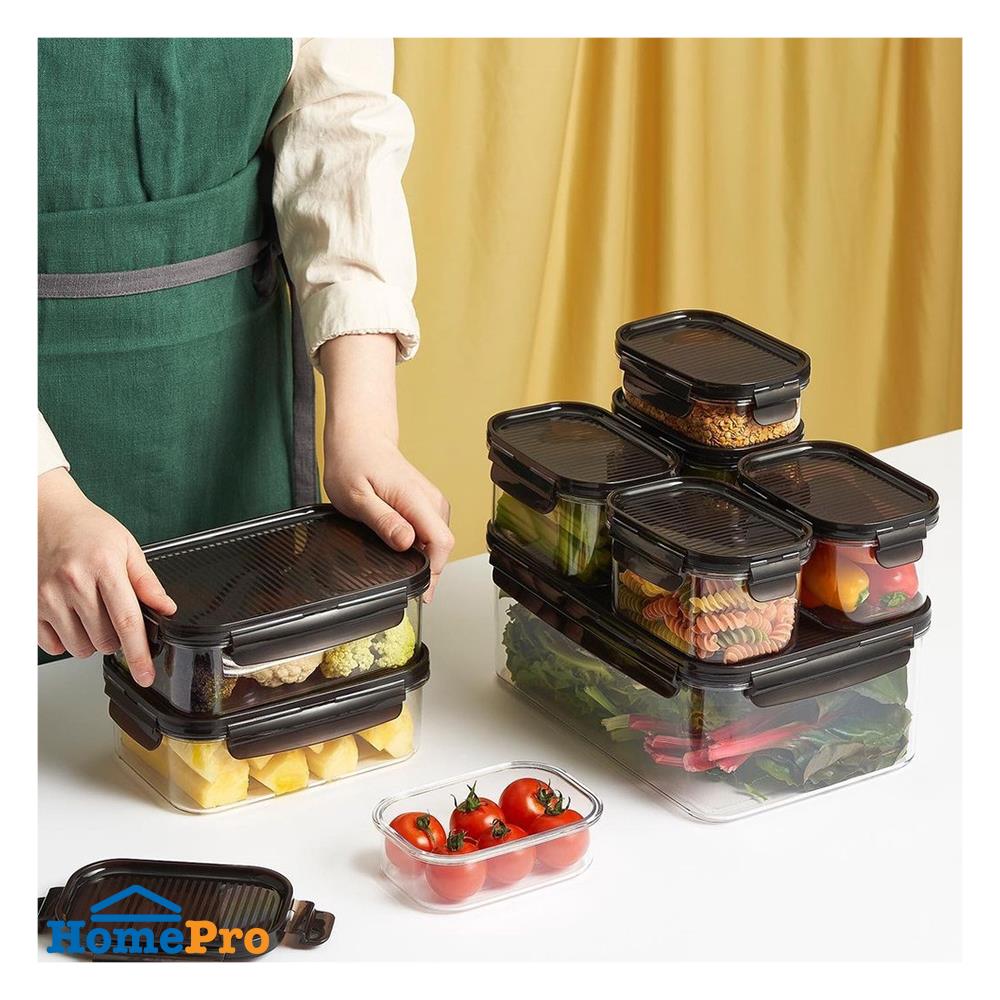 กล่องอาหาร LOCKNLOCK LBF401 260 มล. สีดำ/ใส