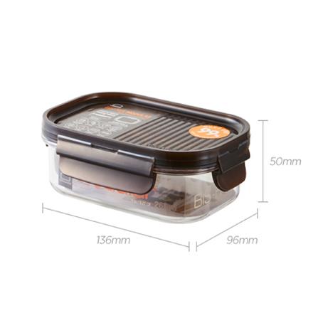 กล่องอาหาร LOCKNLOCK LBF401 260 มล. สีดำ/ใส_4