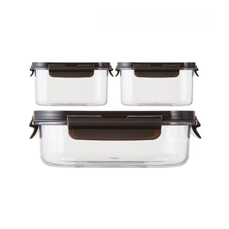 ชุดกล่องอาหาร LOCKNLOCK BISFREE MODULAR สีดำ 3 ชิ้น_1