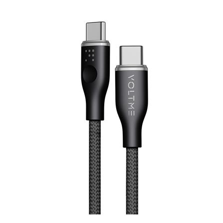 สายชาร์จ USB-C TO USB-C VOLTME POWERLINK RUGG C2045 1.8 เมตร สีดำ_0