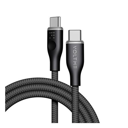 สายชาร์จ USB-C TO USB-C VOLTME POWERLINK RUGG C2045 1.8 เมตร สีดำ_1