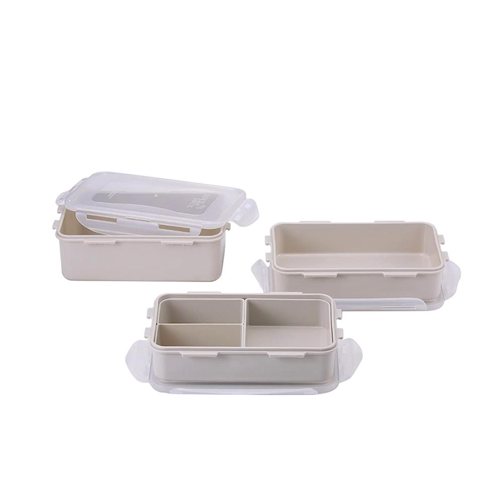 ชุดกล่องอาหาร LOCKNLOCK HPL817CI สีครีม