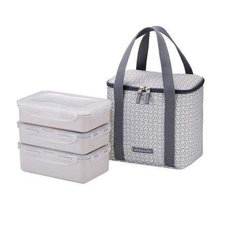 ชุดกล่องอาหาร LOCKNLOCK HPL817CI สีครีม_0