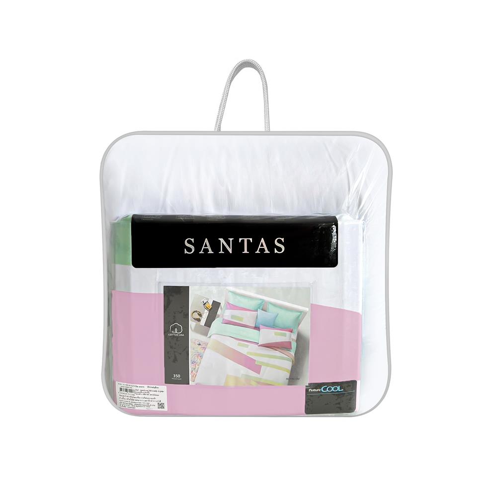 ชุดผ้าปูที่นอน 5 ฟุต 7 ชิ้น SANTAS COTTON USA MOONBOW PI