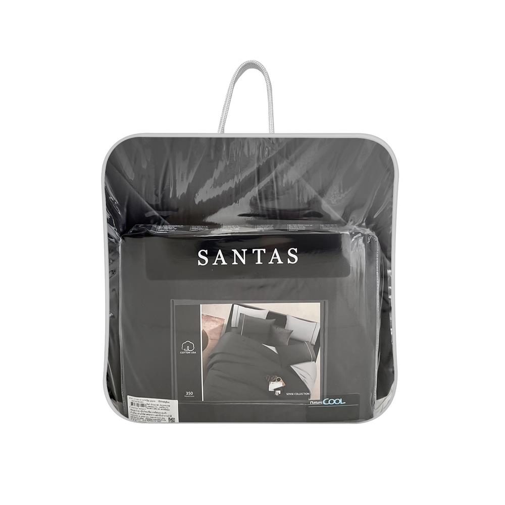 ชุดผ้าปูที่นอน 6 ฟุต 6 ชิ้น SANTAS COTTON USA SENSE DK