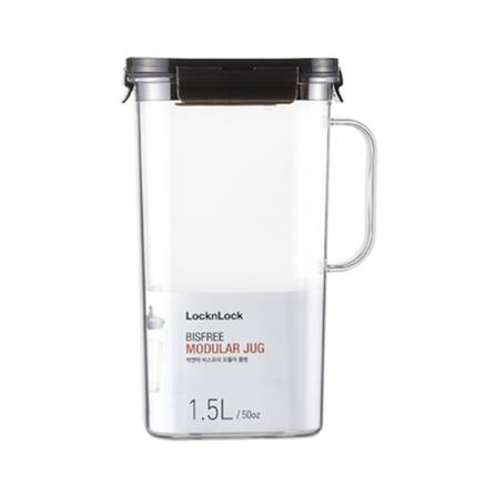 ชุดกล่องอาหารพร้อมเหยือก LOCKNLOCK BISFREE MODULAR สีดำ 3 ชิ้น_1