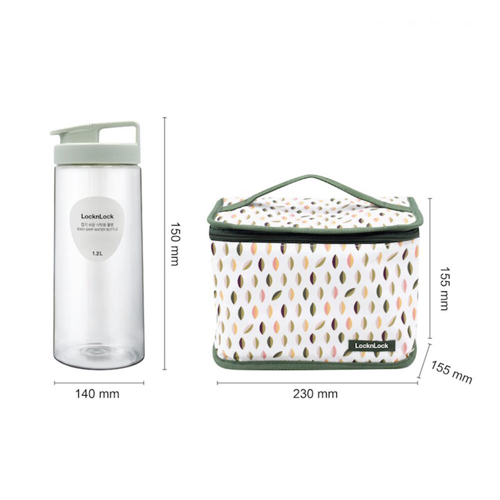 ชุดกล่องอาหารพร้อมกระเป๋า LOCKNLOCK GO GREEN