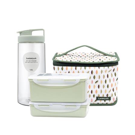 ชุดกล่องอาหารพร้อมกระเป๋า LOCKNLOCK GO GREEN_0