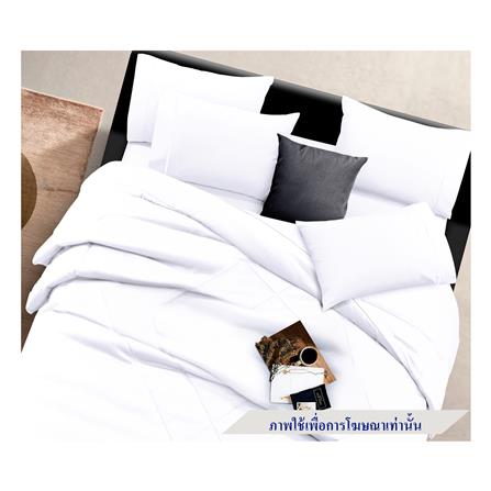 ชุดผ้าปูที่นอน 5 ฟุต 6 ชิ้น SANTAS COTTON USA SENSE WH_0