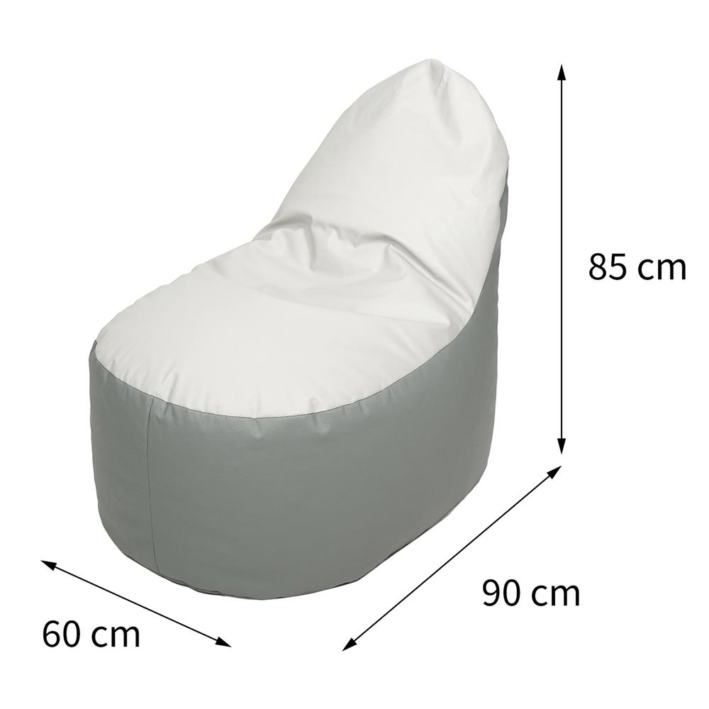 เบาะรองนั่ง HOME LIVING STYLE CLOUD 24X34 นิ้ว สีเทา