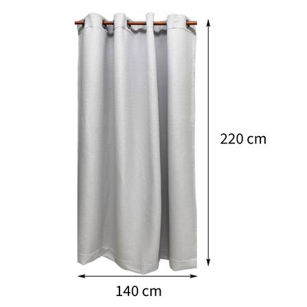ผ้าม่าน EYELET HOME LIVING STYLE CREPE UV 140X220 ซม. สีเทา_6