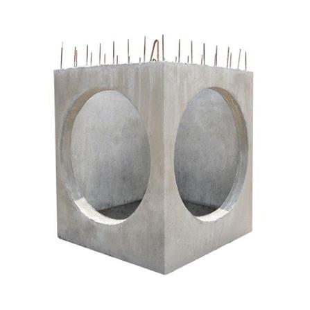 บ่อพักคอนกรีต 2 ทางฉาก GC 80x80x100 ซม._0