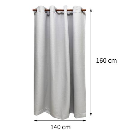ผ้าม่าน EYELET HOME LIVING STYLE CREPE UV 140X160 ซม. สีเทา_6