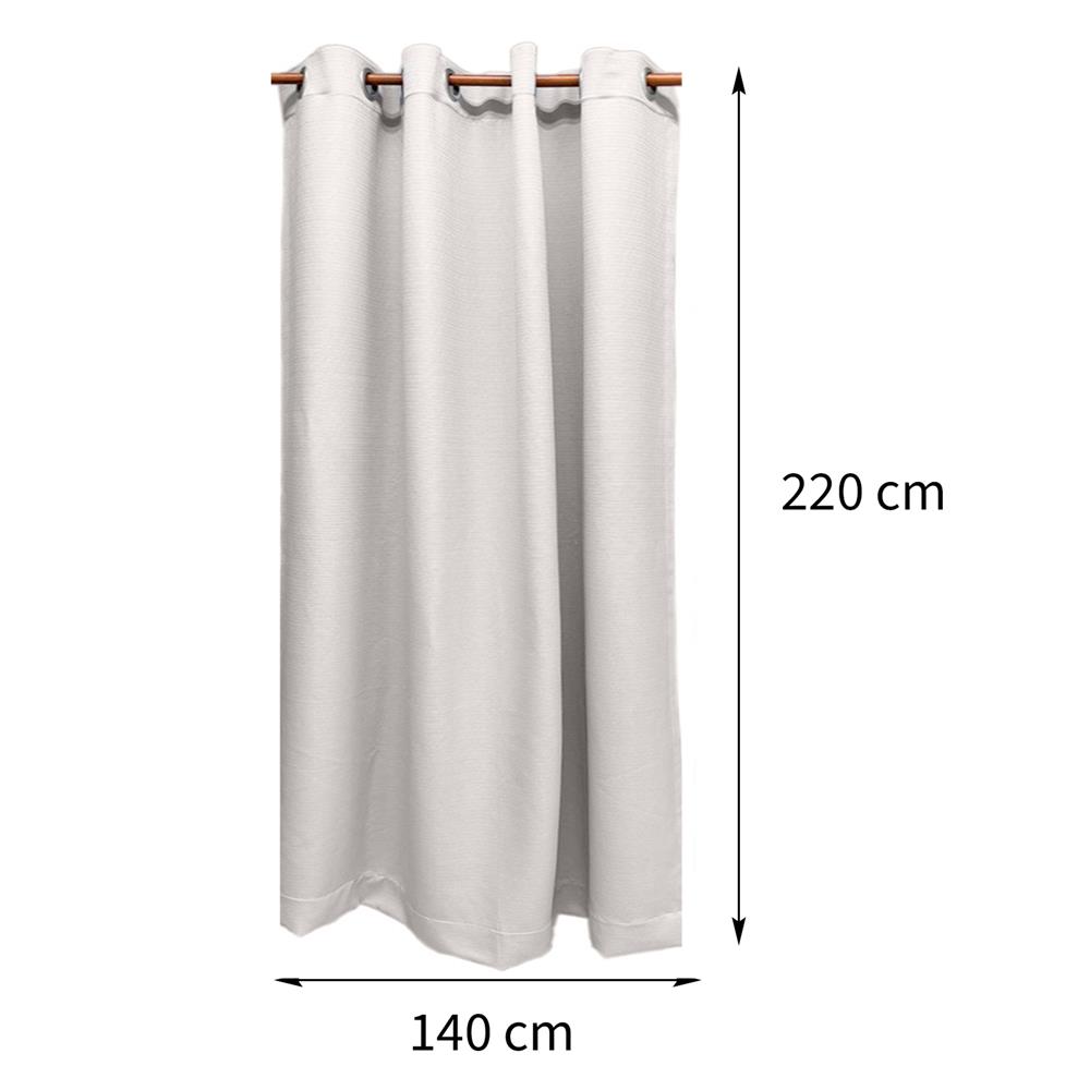 ผ้าม่าน EYELET HOME LIVING STYLE CREPE UV 140X220 ซม. สีครีม