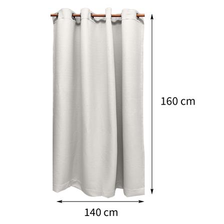 ผ้าม่าน EYELET HOME LIVING STYLE CREPE UV 140X160 ซม. สีครีม_6