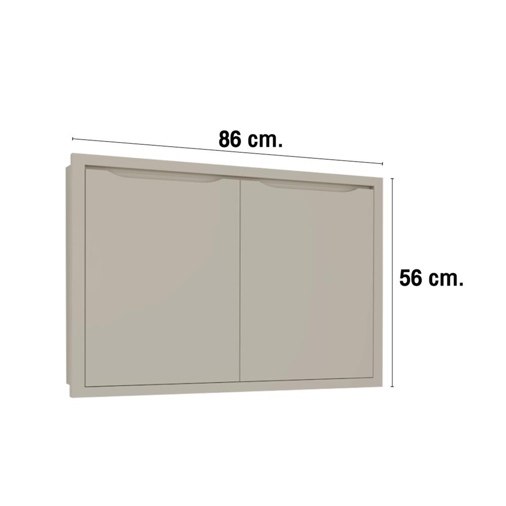 บานใต้เตา MJ ECO 86X56 ซม. สีเบจ