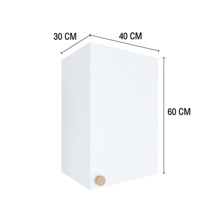 ตู้แขวนเดี่ยว MJ DOT 40X60 ซม. สีขาว_5
