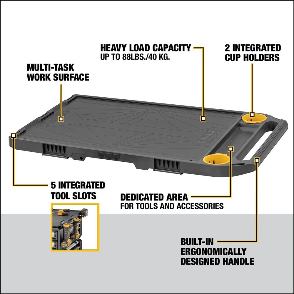 แผ่น WORK TOP ต่อกล่องเครื่องมือ DEWALT TOUGH SYSTEM 2.0 DXL