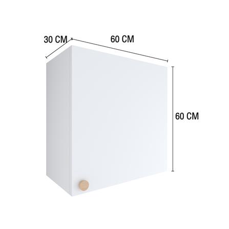 ตู้แขวนเดี่ยว MJ DOT 60X60 ซม. สีขาว_4