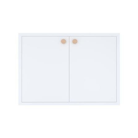 บานใต้เตา MJ DOT 86X56 ซม. สีขาว_0