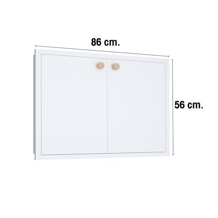 บานใต้เตา MJ DOT 86X56 ซม. สีขาว_4