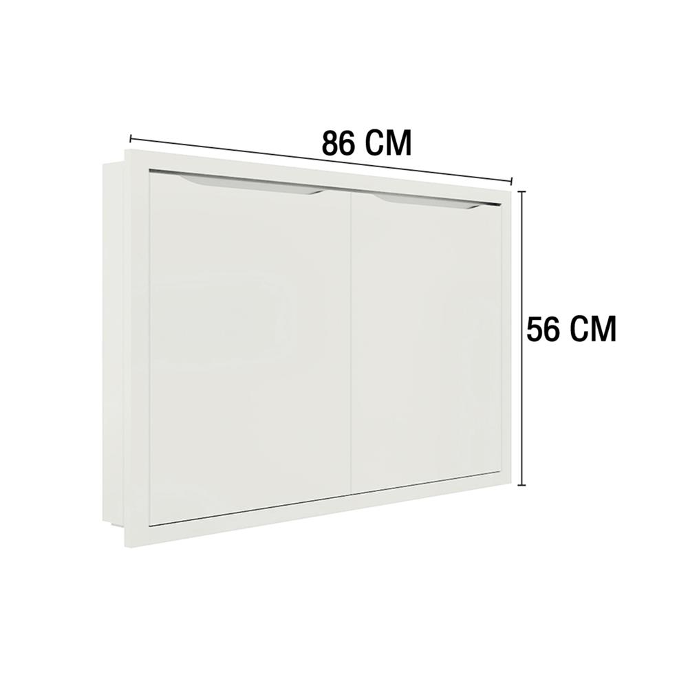 บานใต้เตา MJ ECO 86X56 ซม. สี OFF WHITE