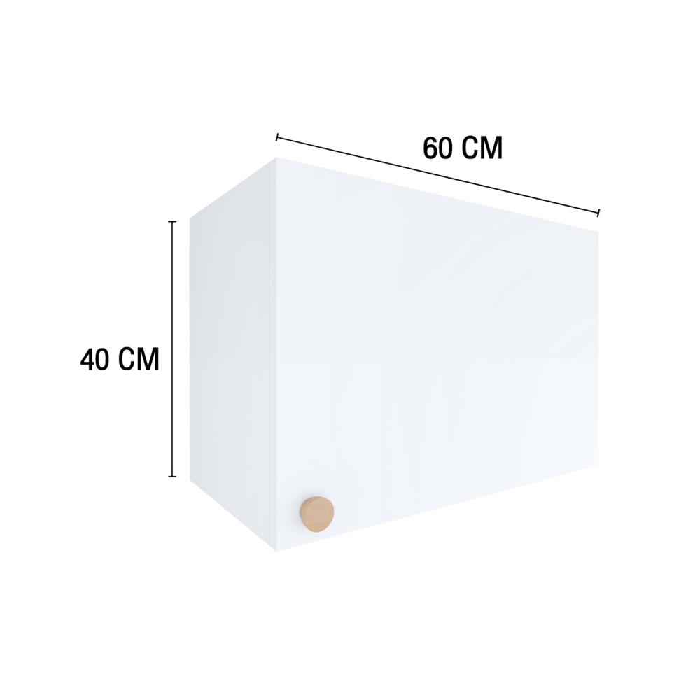 ตู้แขวนเดี่ยว MJ DOT 60X40 ซม. สีขาว