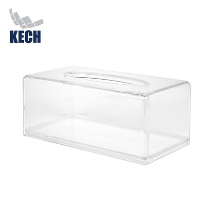 กล่องทิชชู่แผ่น PS KECH CLEAR SIZE M สีใส_0