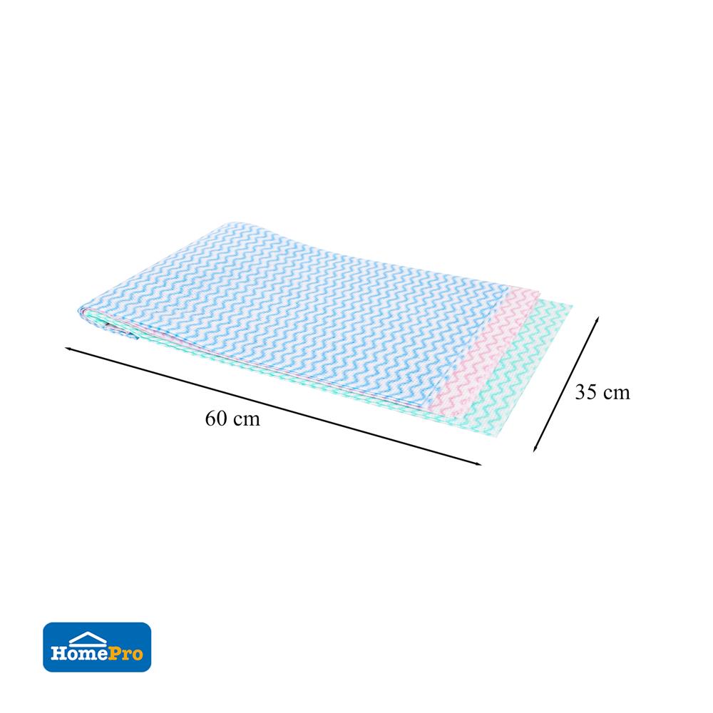 ผ้าเช็ดทำความสะอาด ACCO 35X60 ซม. หลากสี (แพ็ก 3 ชิ้น)