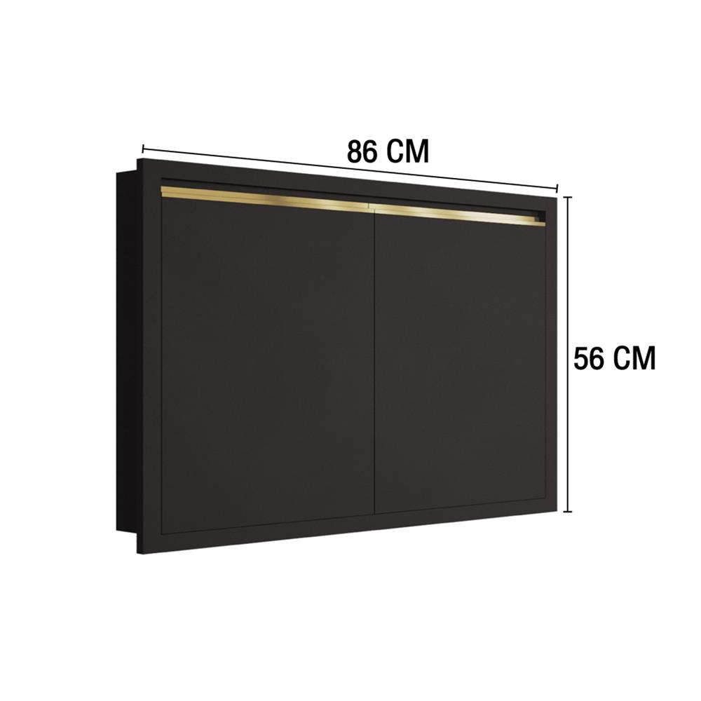 บานใต้เตา MJ ETERNITY 86X56 ซม. สี GREY GRAPHITE