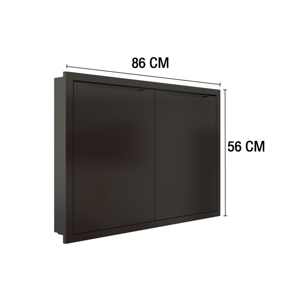 บานใต้เตา MJ ECO 86X56 ซม. สี DARK CHOCOLATE