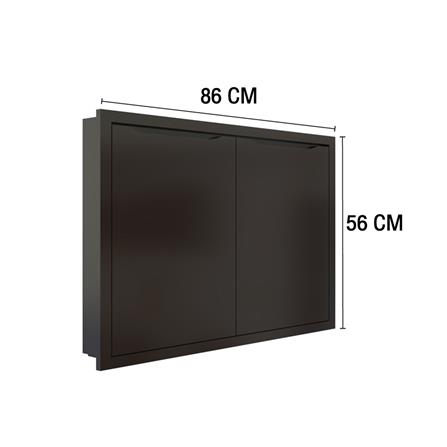 บานใต้เตา MJ ECO 86X56 ซม. สี DARK CHOCOLATE_4