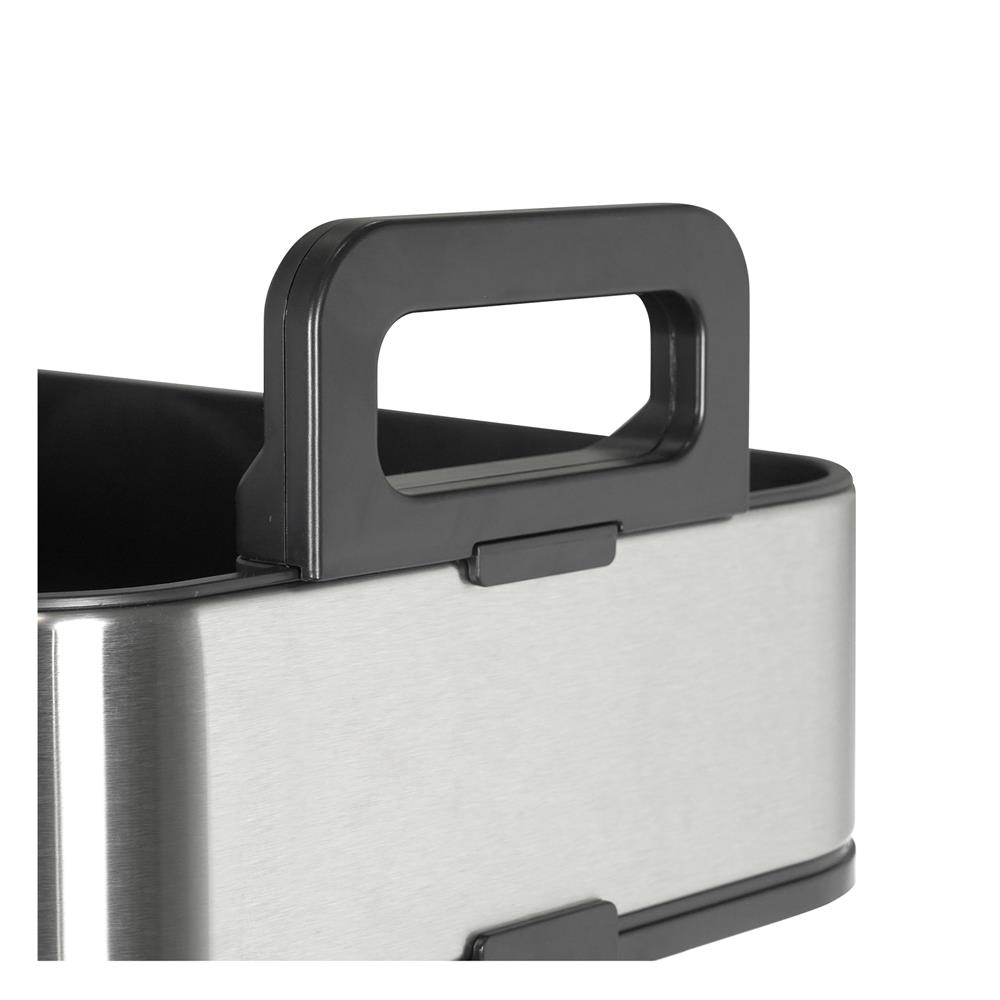 ชั้นวางของ 2 ชั้น มีล้อ STACKO LAVISH 37.7X26.9X54.1 ซม. สีเงิน