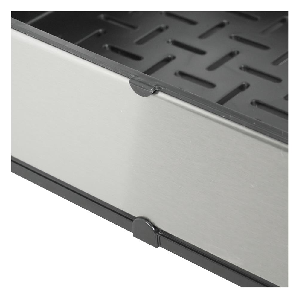 ชั้นวางของ 2 ชั้น มีล้อ STACKO LAVISH 37.7X26.9X54.1 ซม. สีเงิน