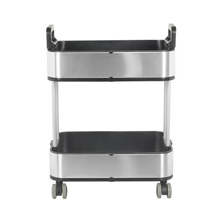 ชั้นวางของ 2 ชั้น มีล้อ STACKO LAVISH 37.7X26.9X54.1 ซม. สีเงิน_2