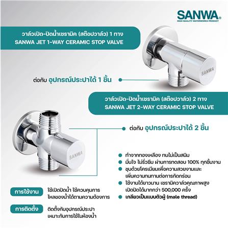 สต๊อปวาล์ว 2 ทาง SANWA JET CSV15-2W_2