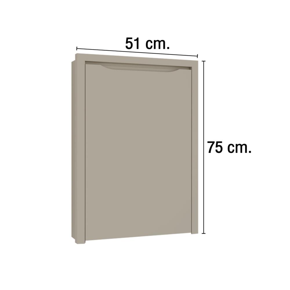 บานถังแก๊ส MJ ECO 75x51 ซม. สี BEIGE