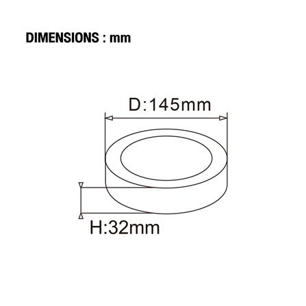 ดาวน์ไลท์ LED CARINI HOSHI 5.7 นิ้ว 12 วัตต์ DAYLIGHT สีขาว_5
